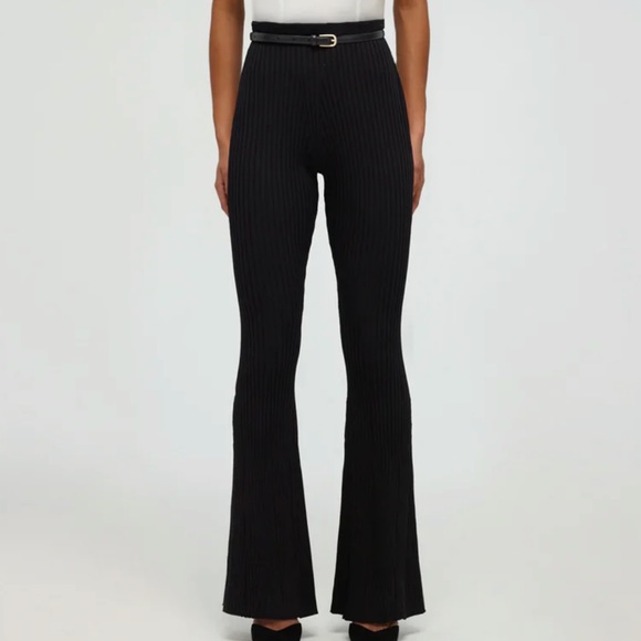 Self-Portrait Ribbed Knit Trouser - Picture 5 of 15